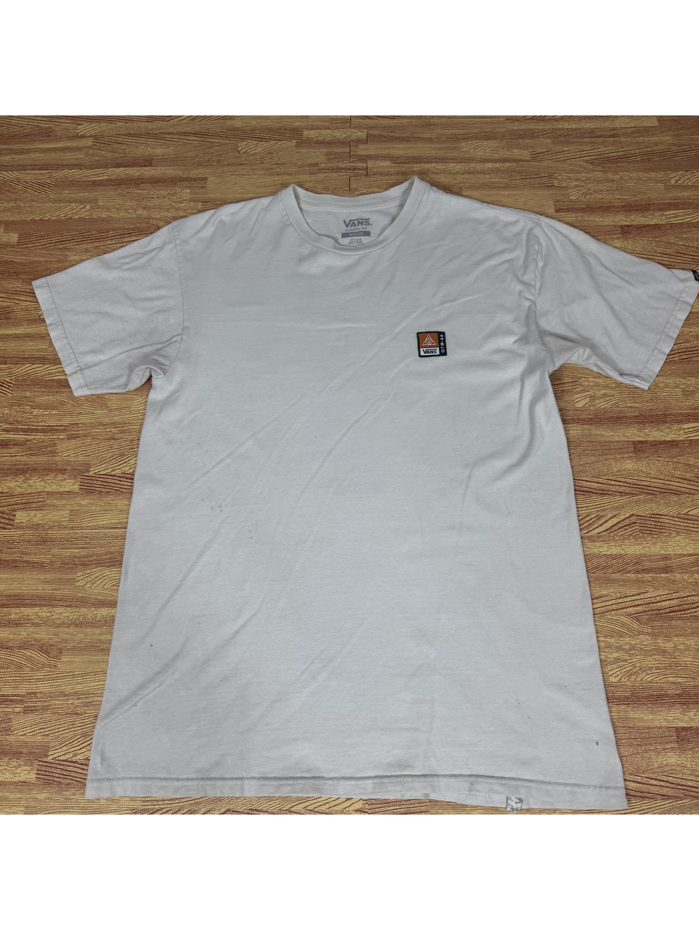 Vans Coordinates Graphic T-Shirt Mens Medium White Classic Fit Skate Tee